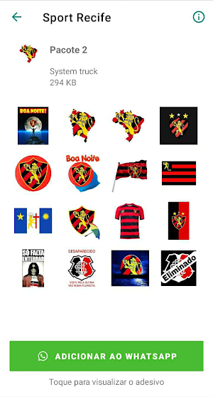 Figurinhas do Sport Recife Screenshot 1