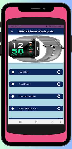 EURANS Smart Watch guide Screenshot 0