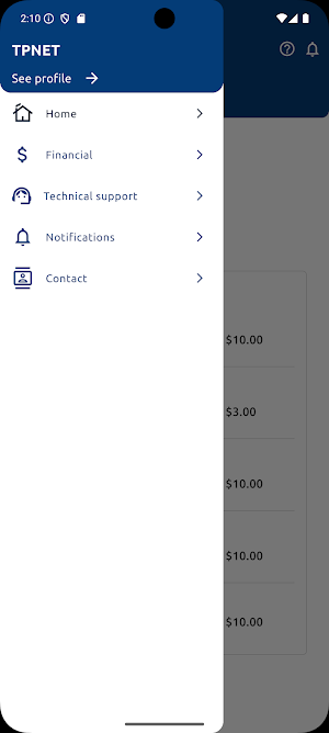 Cliente TPNet Screenshot 3