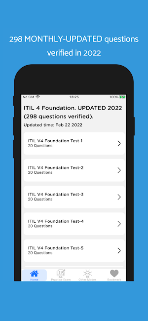 ITIL 4 Foundation Exam Screenshot 0