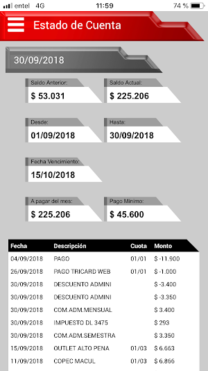 Mi Tricot Visa Screenshot 2