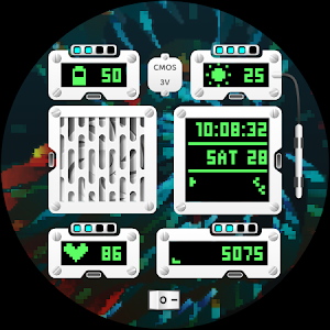 Retro Splash Watch Face Screenshot 2