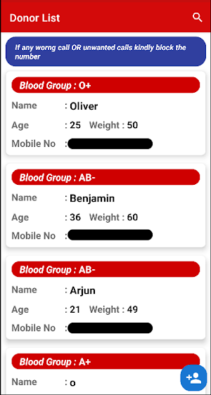 Blood Donation Screenshot 2