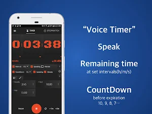 Speaking Timer Voice Stopwatch Screenshot 0