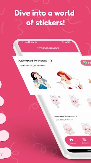 Princess Stickers Screenshot 1