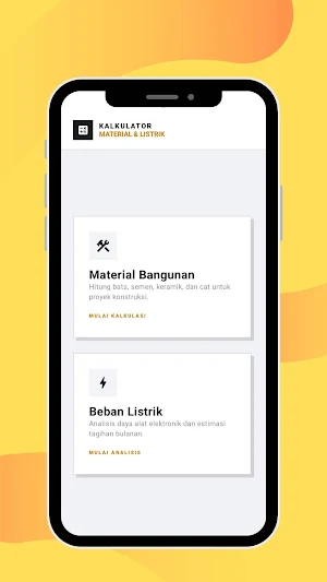 Kalkulator Material & Listrik Screenshot 0