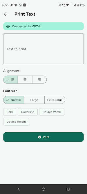 ThermalDesk - Thermal Printing Screenshot 2