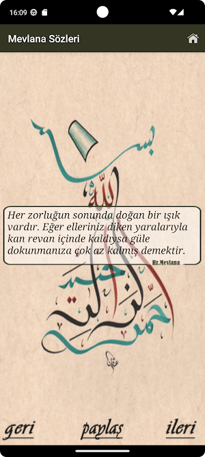 Mevlana ve Şems Sözleri Screenshot 1