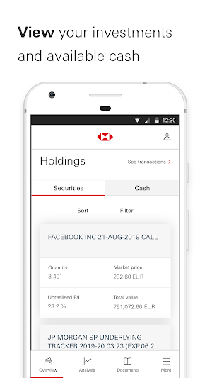 HSBC Private Banking Lux Screenshot 2
