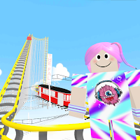 Roller coaster obby parkour