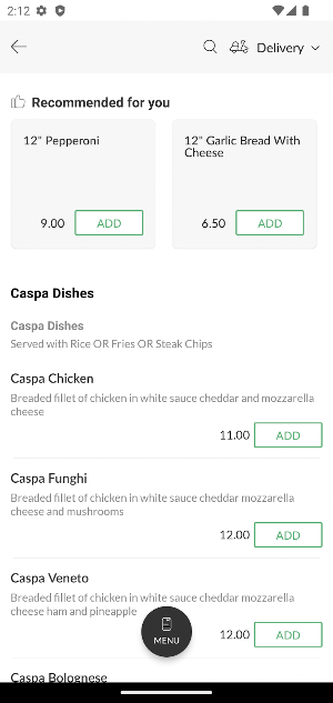 Pizzeria Flame Grill Screenshot 2