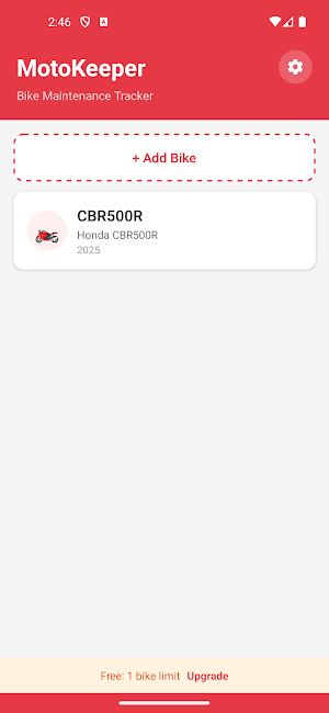 MotoKeeper Screenshot 2