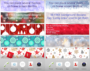 Sticky Memo Notepad Christmas Free Screenshot 3