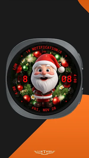 Christmas Santa Watch Face 135 Screenshot 0