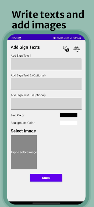 Name Display - Signboard Screenshot 0