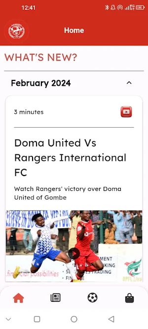 Rangers International FC Screenshot 1