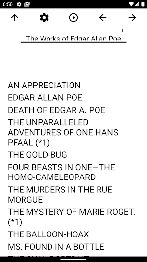 Book, The Works of Edgar Allan Poe Screenshot 0