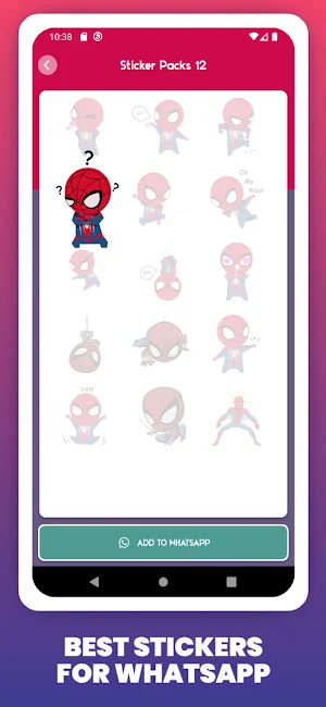 Spider Stickers For Man Screenshot 1