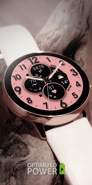 Rose Gold Analog Watch Face Screenshot 0