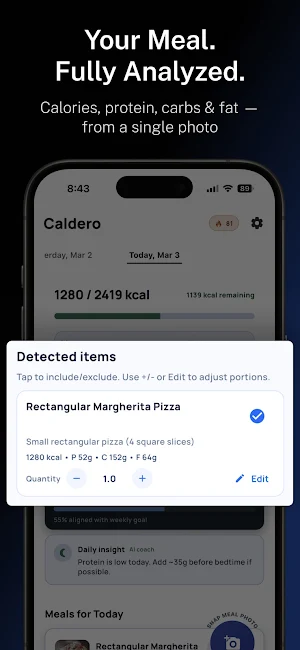 Caldero – Snap Calorie Tracker Screenshot 2