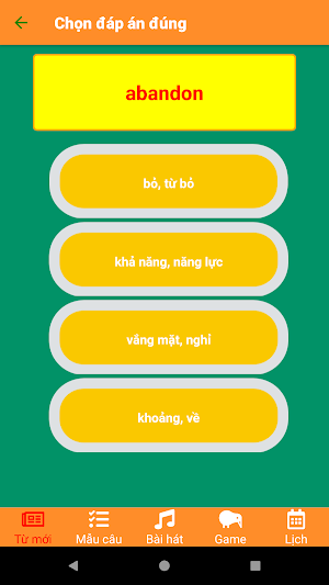 Học tiếng anh - học ngoại ngữ Screenshot 2