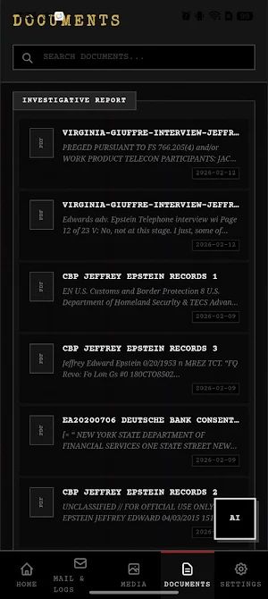 Epstein Files Explorer Screenshot 2
