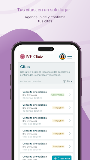VRepro Patient Portal Screenshot 2