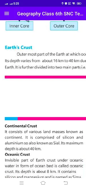 Geography Class 6th SNC Book Screenshot 3