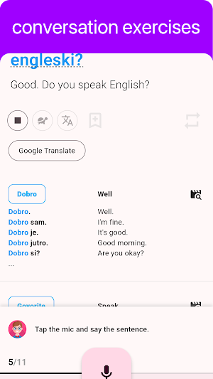 Croatian - Listening Speaking Screenshot 3
