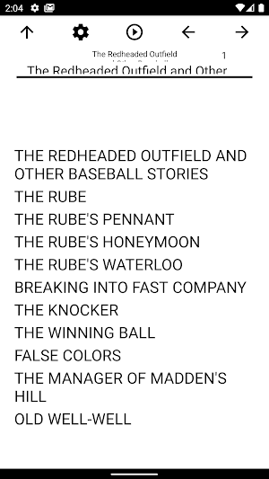Book, The Redheaded Outfield a Screenshot 0