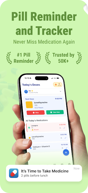Meds: Pill Reminder & Tracker Screenshot 0