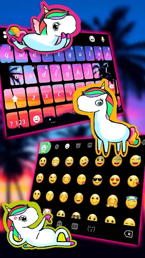 Sunset Beach 2 Keyboard Theme Screenshot 2