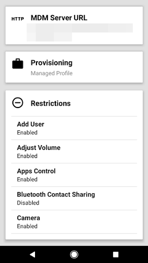 DSI Device Policy Controller Screenshot 3