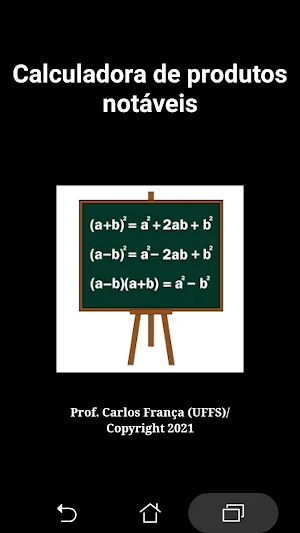 MATEMÁTICA- PRODUTOS NOTÁVEIS Screenshot 0