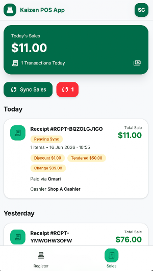 Kaizen POS Screenshot 0