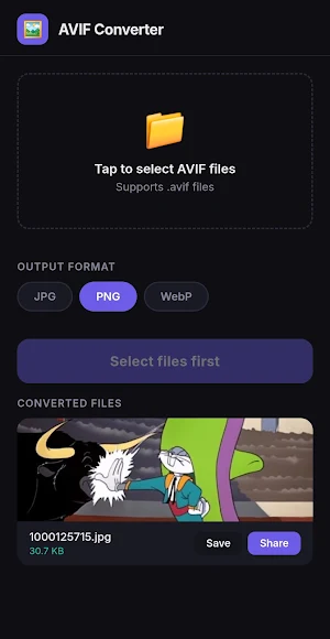 Avif Converter Avif to Jpg/Png Screenshot 3