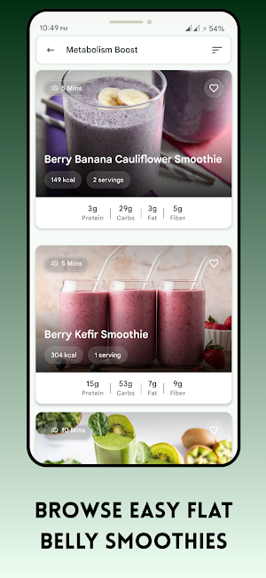Belly Fat Loss Diet Smoothies Screenshot 3