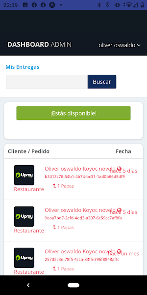 Dashboard Screenshot 1