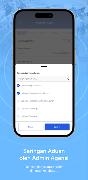 MyAduan Johor - Pengurusan Screenshot 2