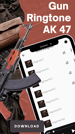 Gun ringtone ak 47 Screenshot 0