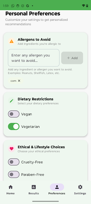 CleanChoice Screenshot 1
