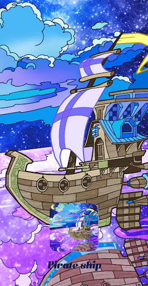 Pirate Ship:Color Master by Number Paint Book Screenshot 1