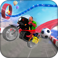 Superhero Bike Stunt Racing 3D