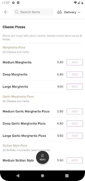 Al Dente Pizzeria Screenshot 2