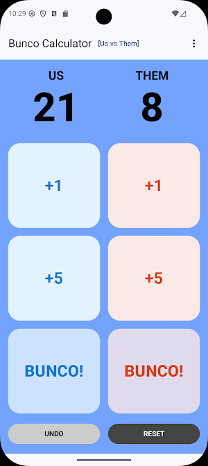 Bunco Calculator Screenshot 1