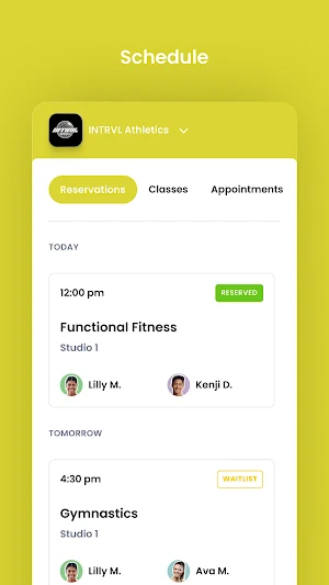 INTRVL Athletics Screenshot 2