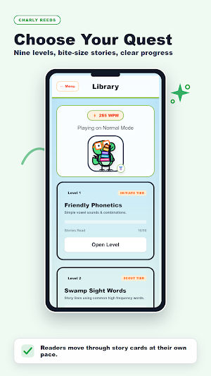 Charly Reeds: Reading Game! Screenshot 1