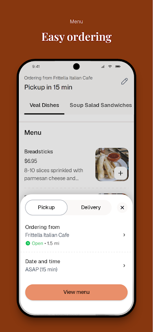 Frittella Italian Cafe Screenshot 2
