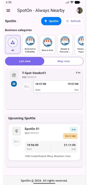 SpotOn - Always Nearby Screenshot 0