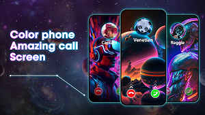 Call Screen: Color Theme Phone Screenshot 0